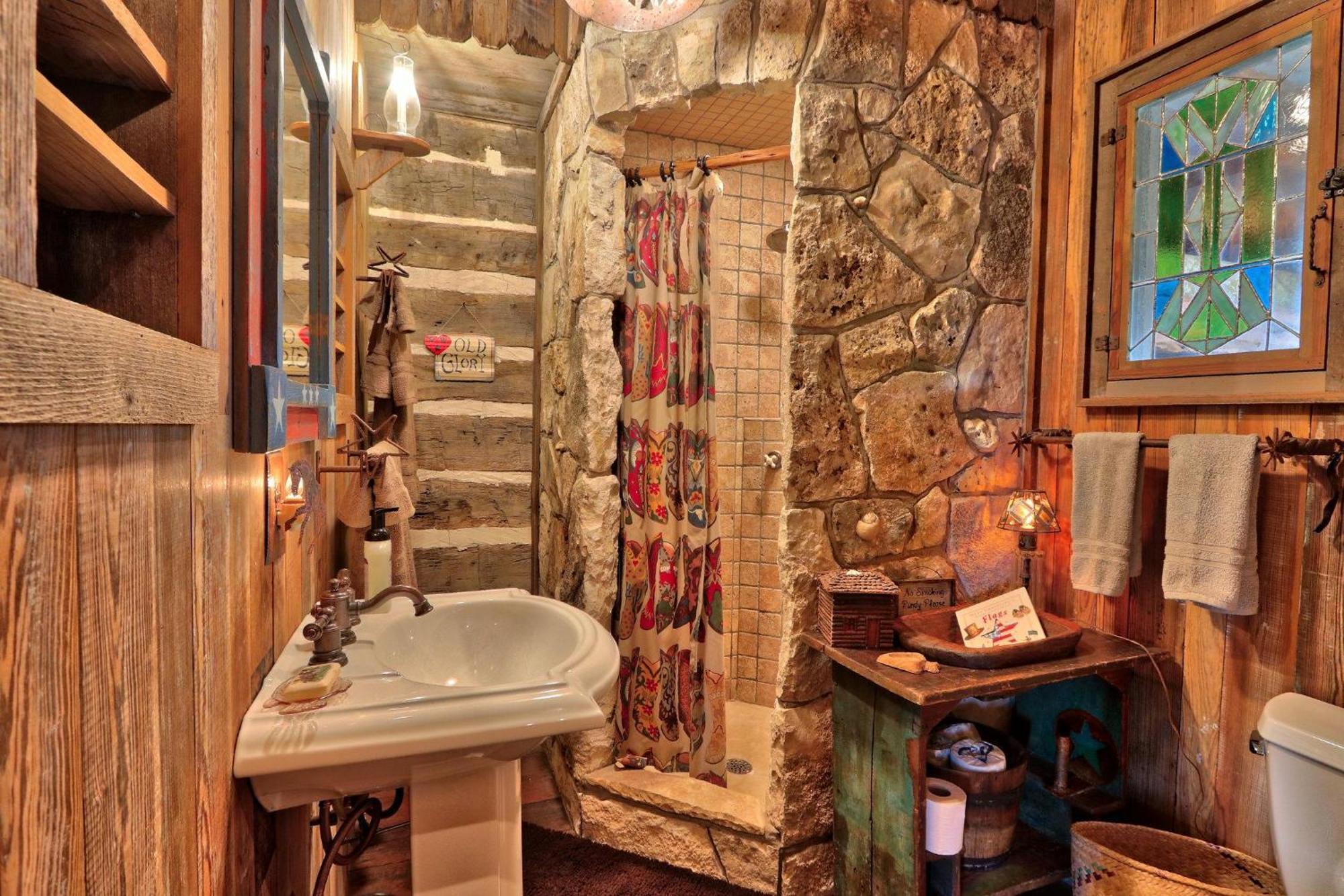 Log Cabin At Old Glory Ranch Wimberley Zewnętrze zdjęcie